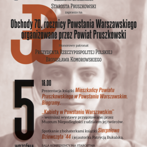 Obchody 70. rocznicy Powstania Warszawskiego w Powiecie Pruszkowskim