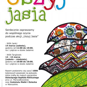 Już jutro akcja „Uszyj Jasia” dla małych pacjentów!