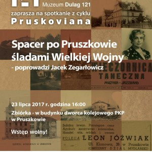 Spacer po Pruszkowie śladami Wielkiej Wojny – 23 lipca 2017
