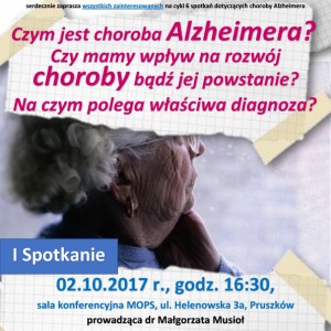 Cykl wykładów o chorobie Alzheimera