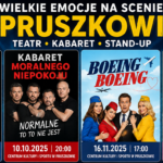 Wielkie emocje na scenie w Pruszkowie! Teatr, kabaret i stand-up – a do wygrania podwójne zaproszenia!